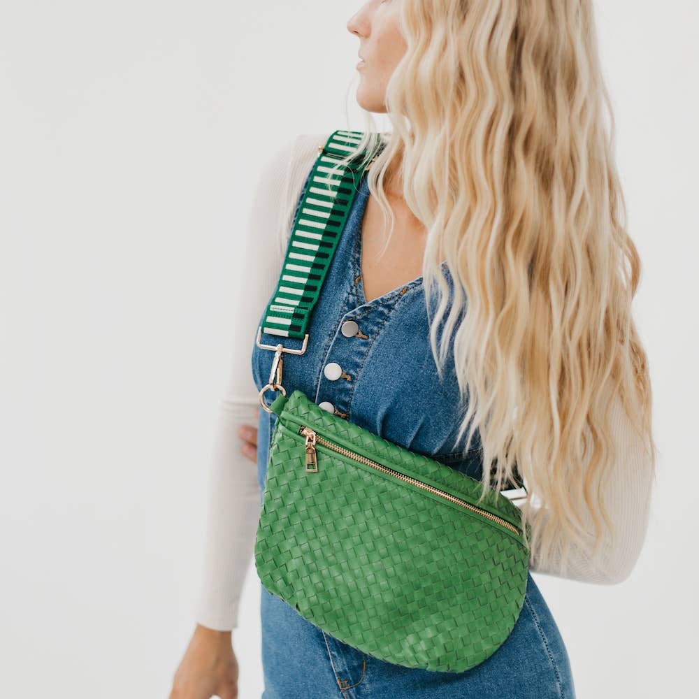 Westlyn Woven Bum Bag *NEW COLORS ADDED*: Checkered Brown