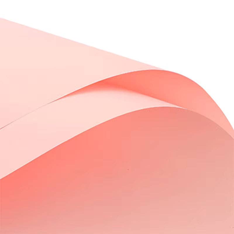 Solid Color Korean Inspired Flower Wrapping Paper (20pcs/bag: 21 - Pink