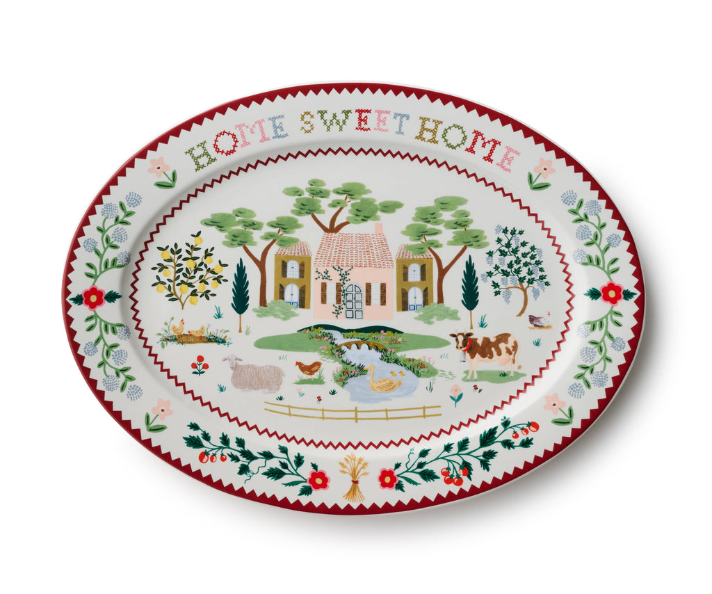 Home Sweet Home Large Porcelain Serving Platter