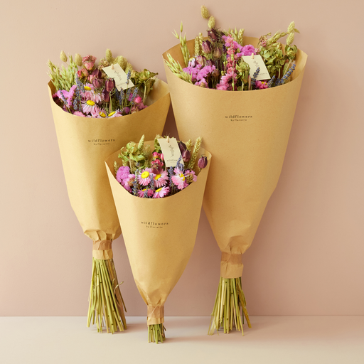 Dried Flowers - Field Bouquet - Pink: Medium