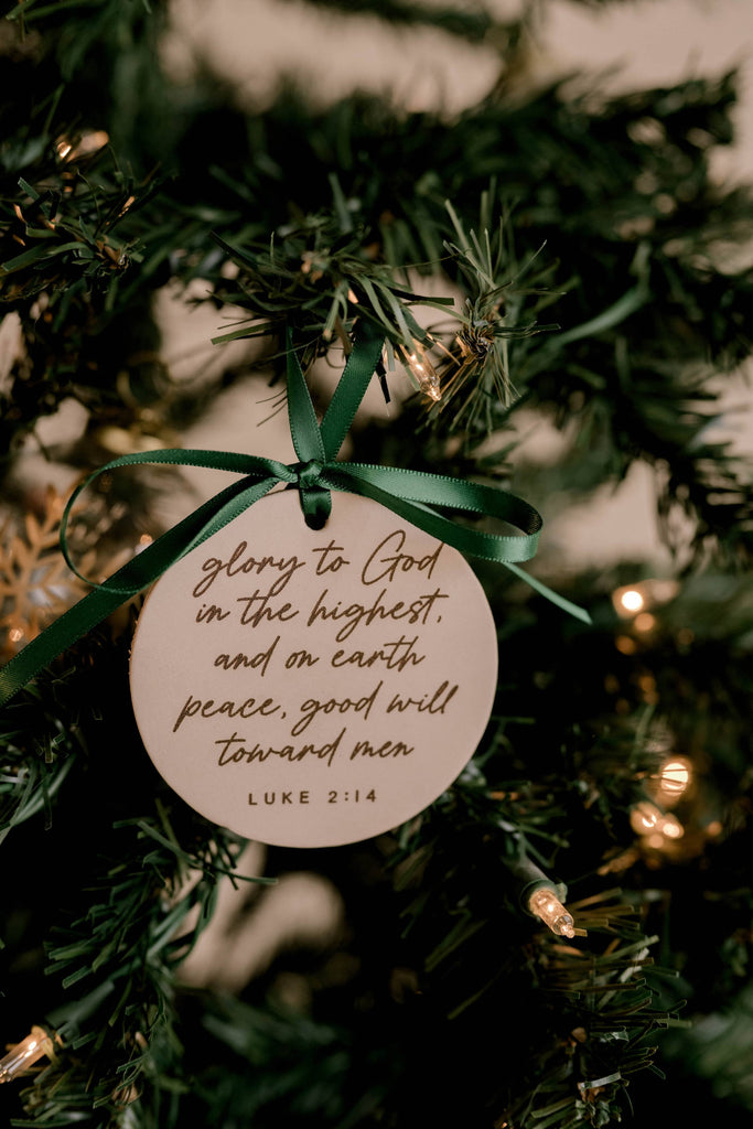Glory To God Ornament I Christian Faith
