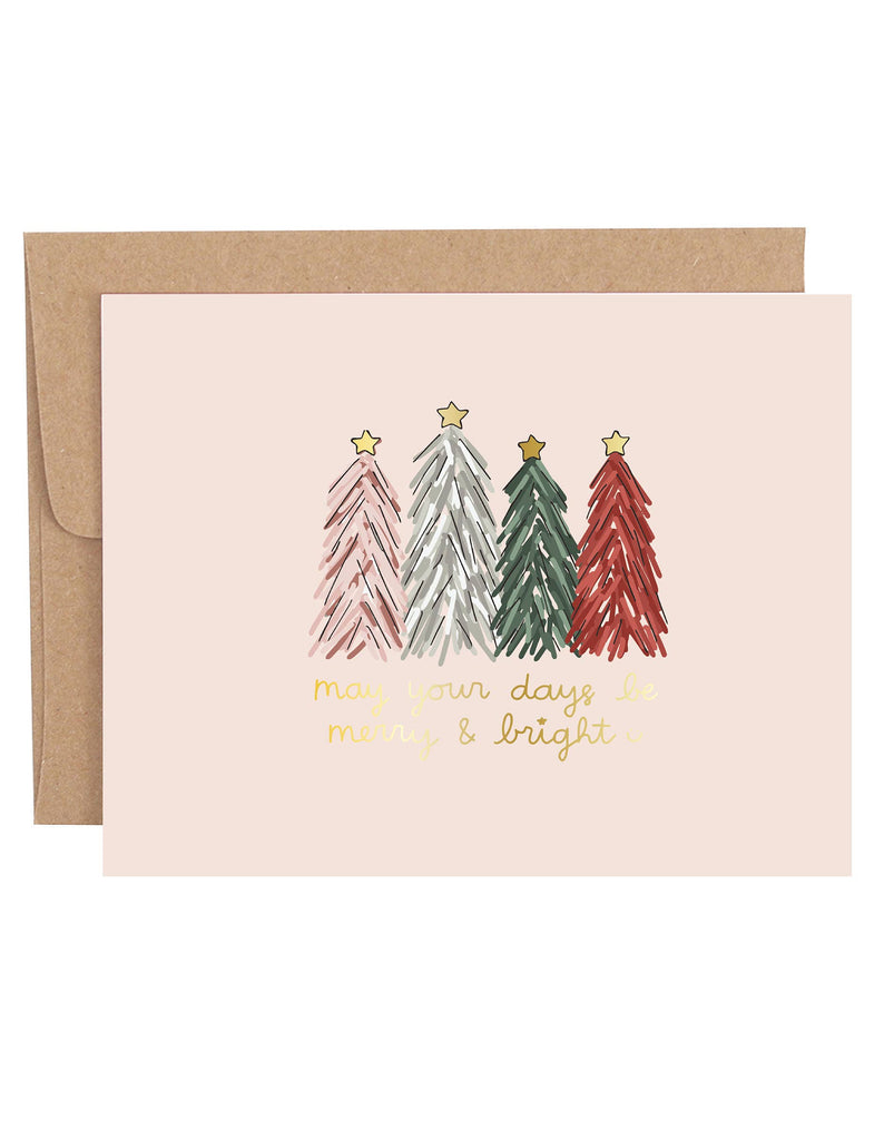 May Your Days Be Merry & Bright Holiday Greeting Card