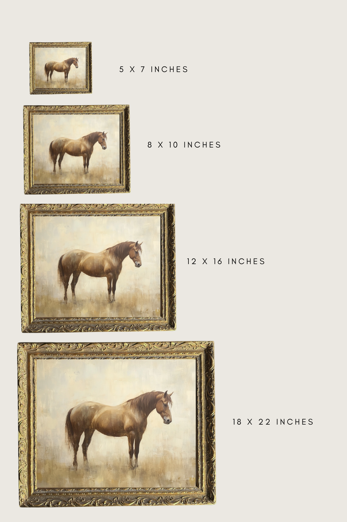 Monteverde Sketch | French Brass Gold Mould Framed Art: 5 x 7