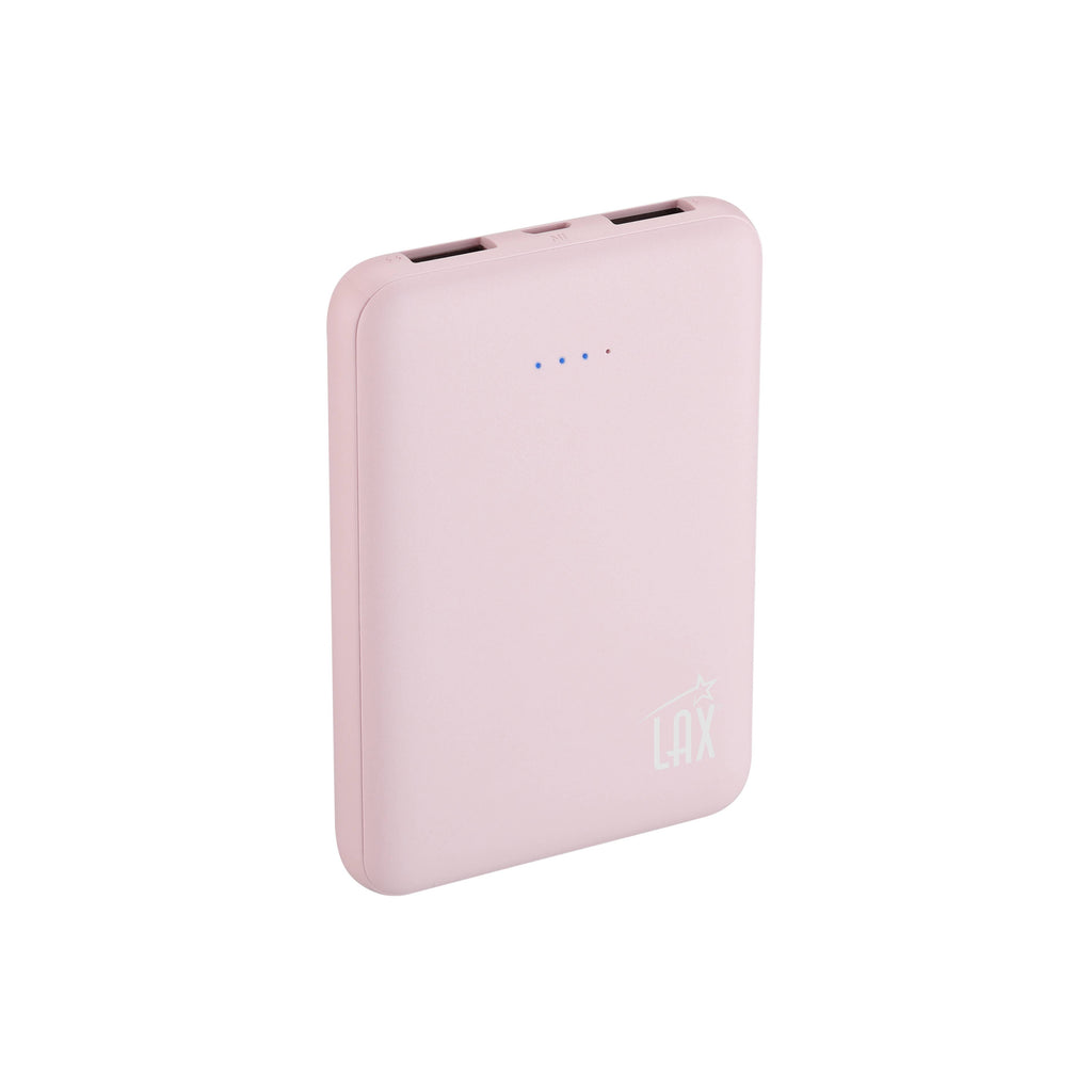Ultra-Slim & Portable 6600mah Power Bank- Retail Packaing: Light Blue