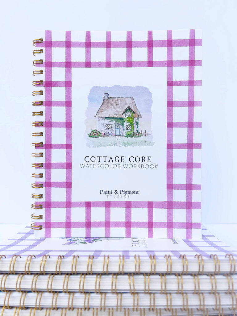Cottage Core Watercolor Workbook