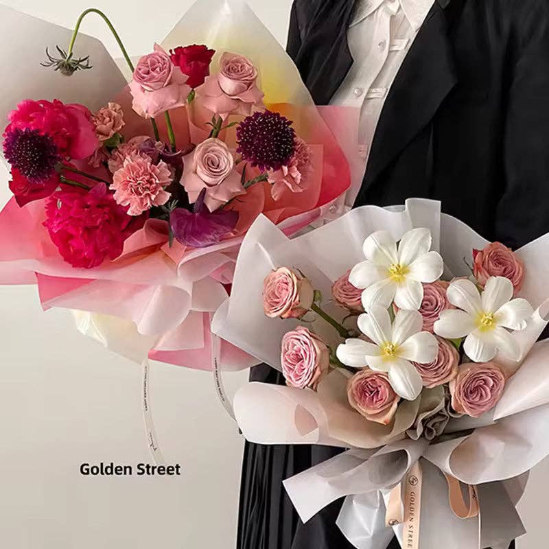 Candy Glass Flower Wrapping Paper (20pcs/bag): Color #4
