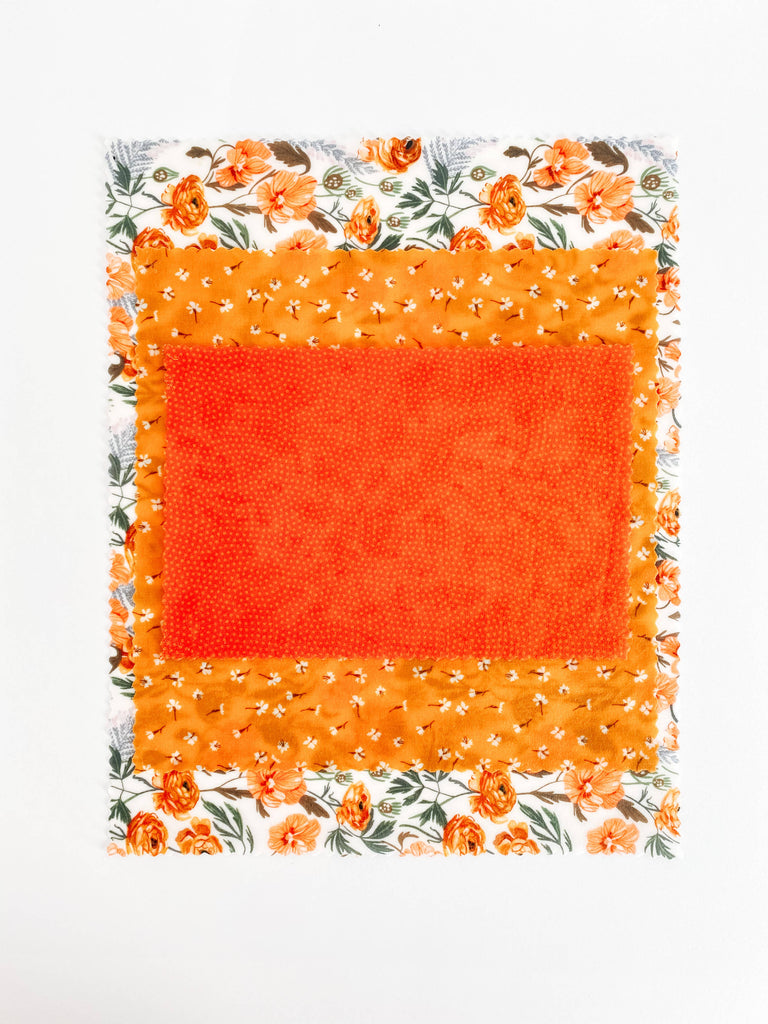 Reusable Beeswax Food Wraps: Golden Floral Set of 3: Wholesale