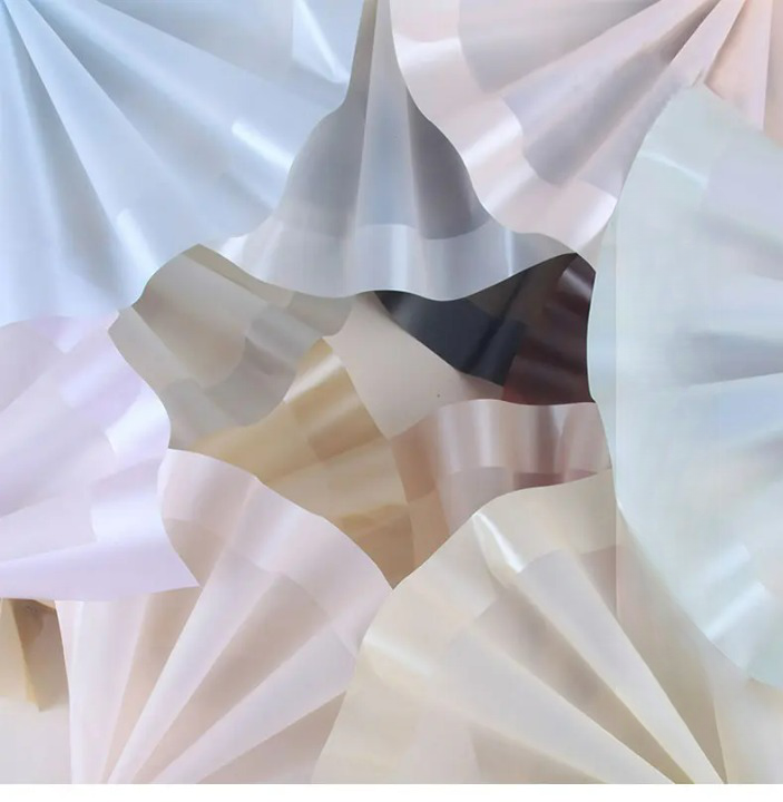 Jelly Color Waterproof Flower Wrapping Paper (20 sheets/bag): 6 - Yellow