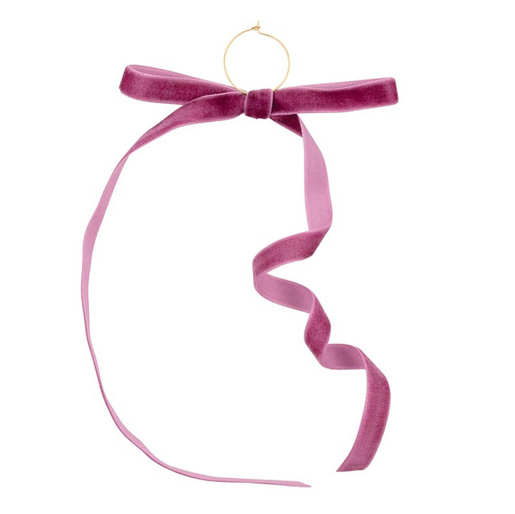 Velvet Bow Wine Charms - Moroccan - Set of 6: Material