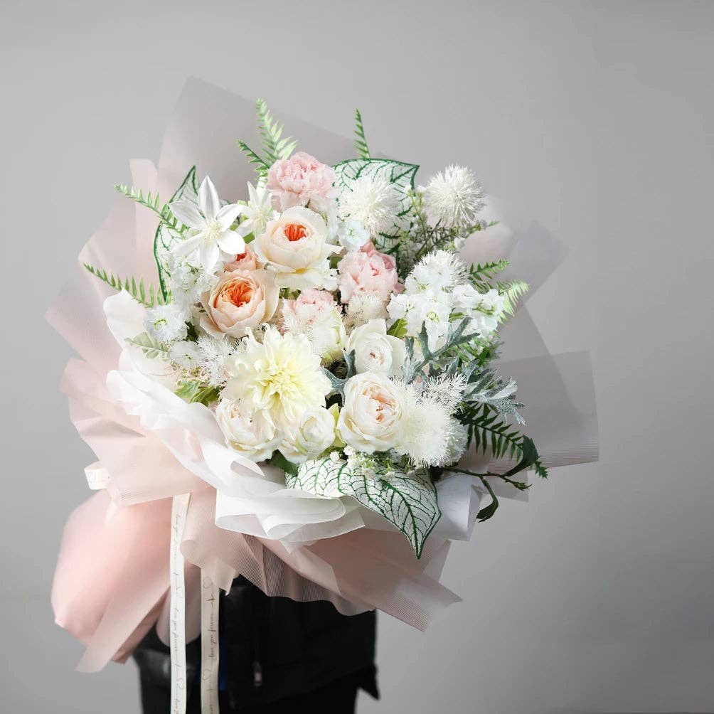 Stripe Lines Flower Wrapping Paper (20pcs/bag): #6 Rosepink