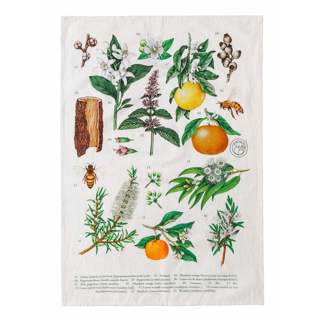 Tea Towel Botanical Print