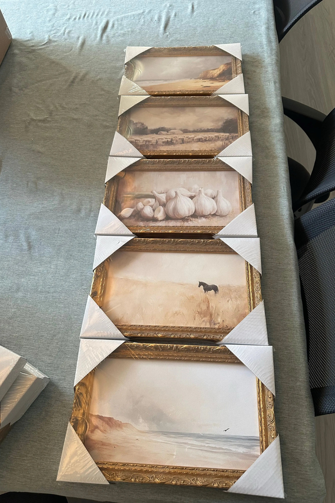 Monteverde Sketch | French Brass Gold Mould Framed Art: 5 x 7