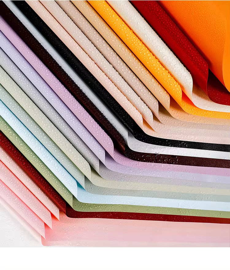 Solid Color Korean Inspired Flower Wrapping Paper (20pcs/bag: 21 - Pink