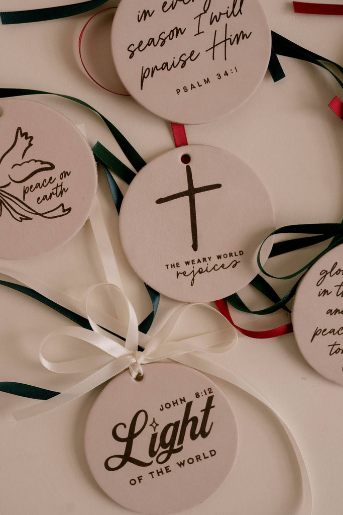 The Weary World Rejoices Ornament I Christian Faith