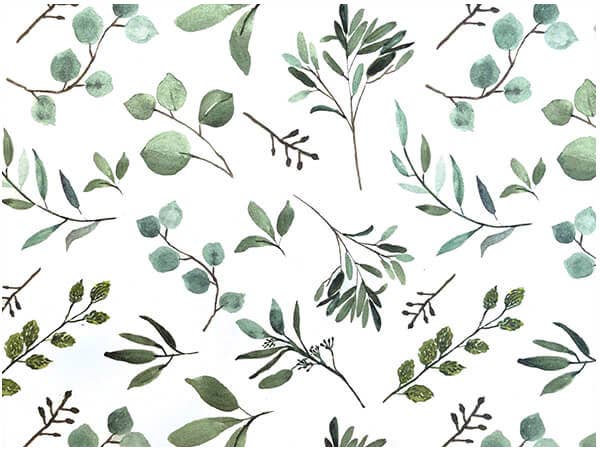 Floral & Nature Print Tissue Paper Sheets: Daisy / 120 Pack / 20x30"