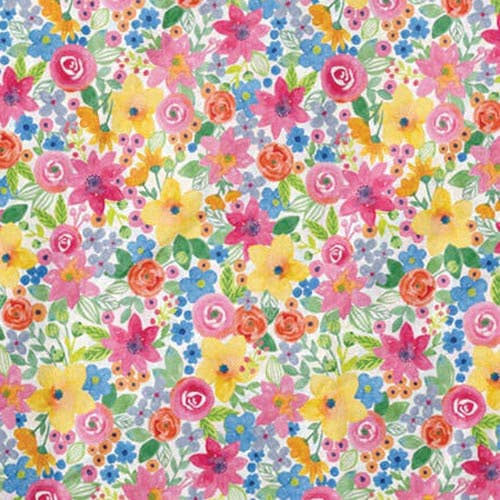 Floral & Nature Print Tissue Paper Sheets: Watercolor Floral / 100 Pack / 20x30"