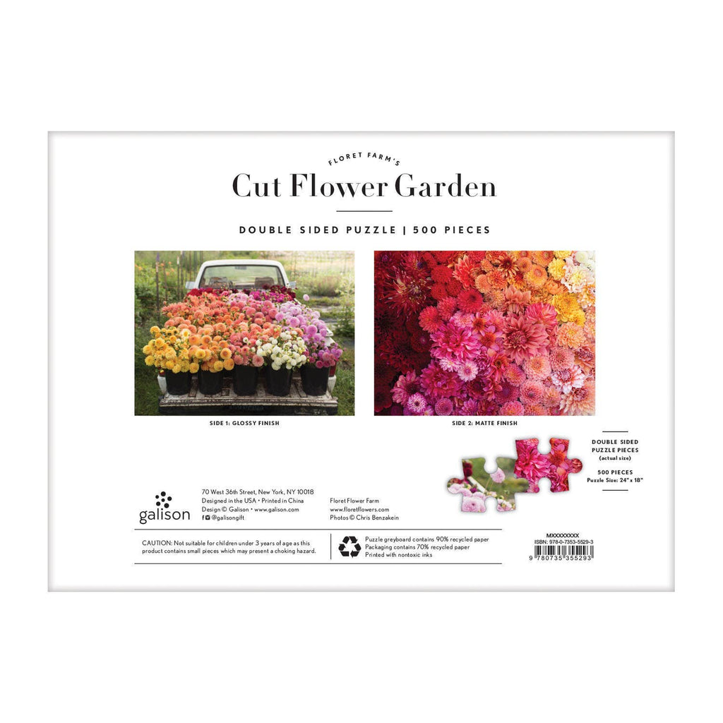 Floret Farm's Cut Flower Garden 2-Sided 500 Piece Puzzle