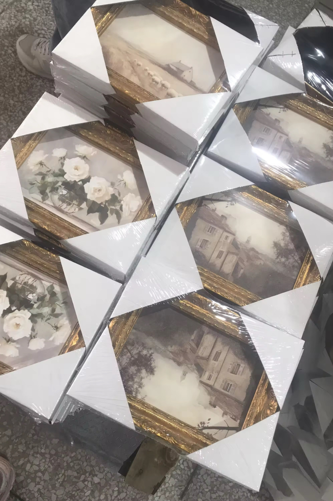 Monteverde Sketch | French Brass Gold Mould Framed Art: 5 x 7