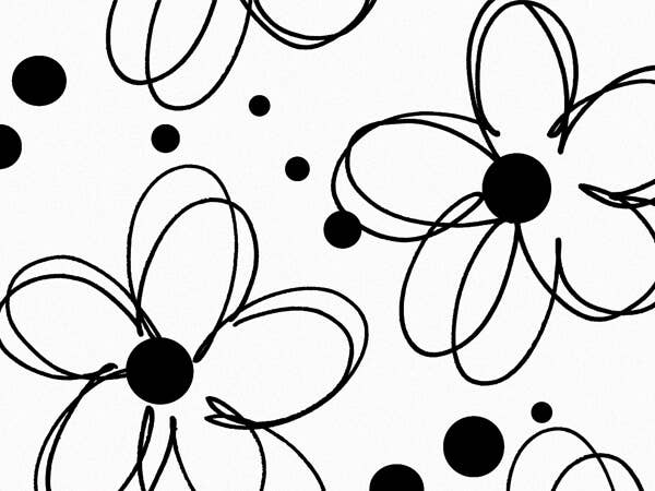Floral & Nature Print Tissue Paper Sheets: Daisy / 120 Pack / 20x30"