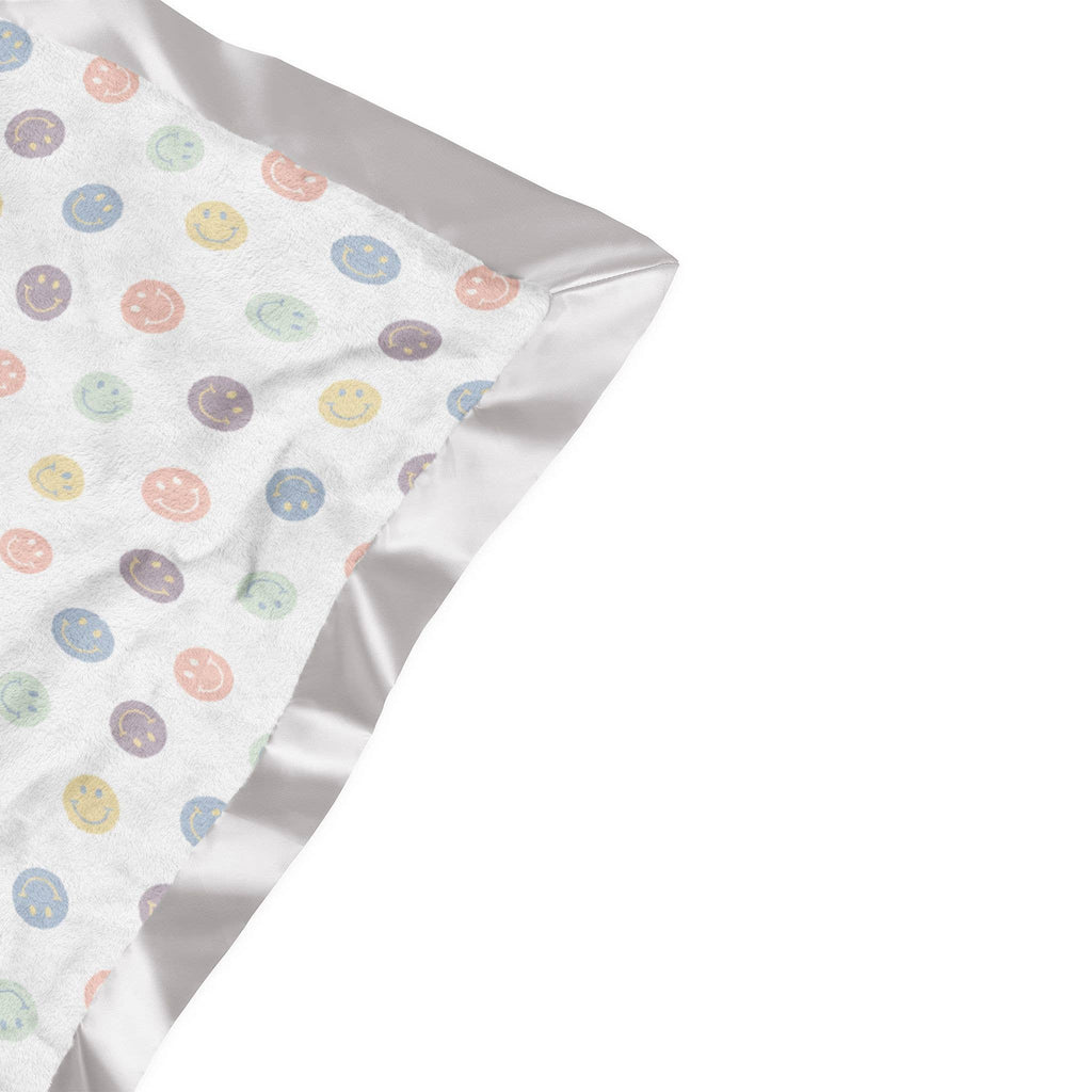 Reversible Baby Blanket Happy Baby Vibes