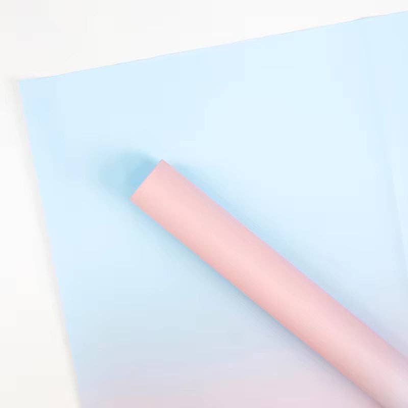 Two Sides Gradient Flower Wrapping Paper (20pcs/bag): 7 - Purple