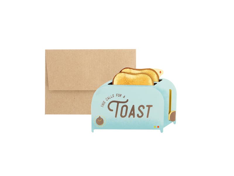 Toaster / Cheers Pop-up Greeting Card