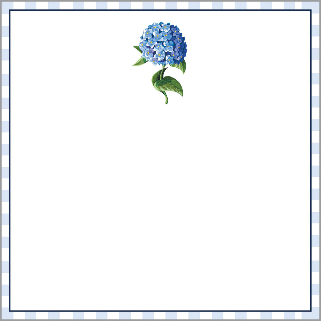 8.5"X8.5" 200 page SLAB Notepad | Hydrangea Bloom