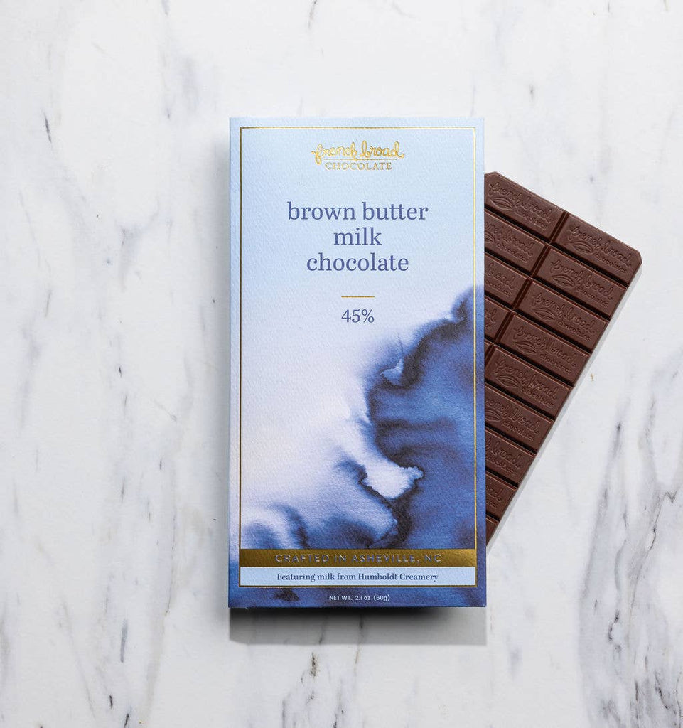 Brown Butter Milk Chocolate Bar 45% - 60g