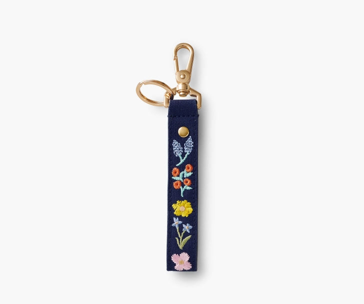 Bramble Embroidered Key Ring
