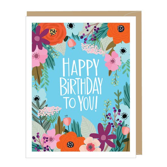 Happy Birthday To You - Floral
