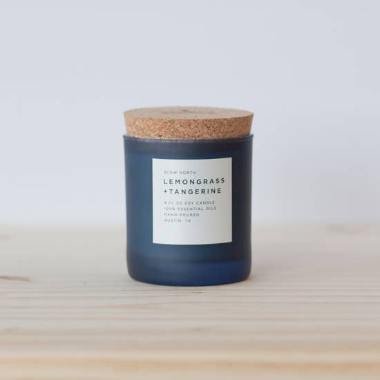 Lemongrass + Tangerine Frosted Candle