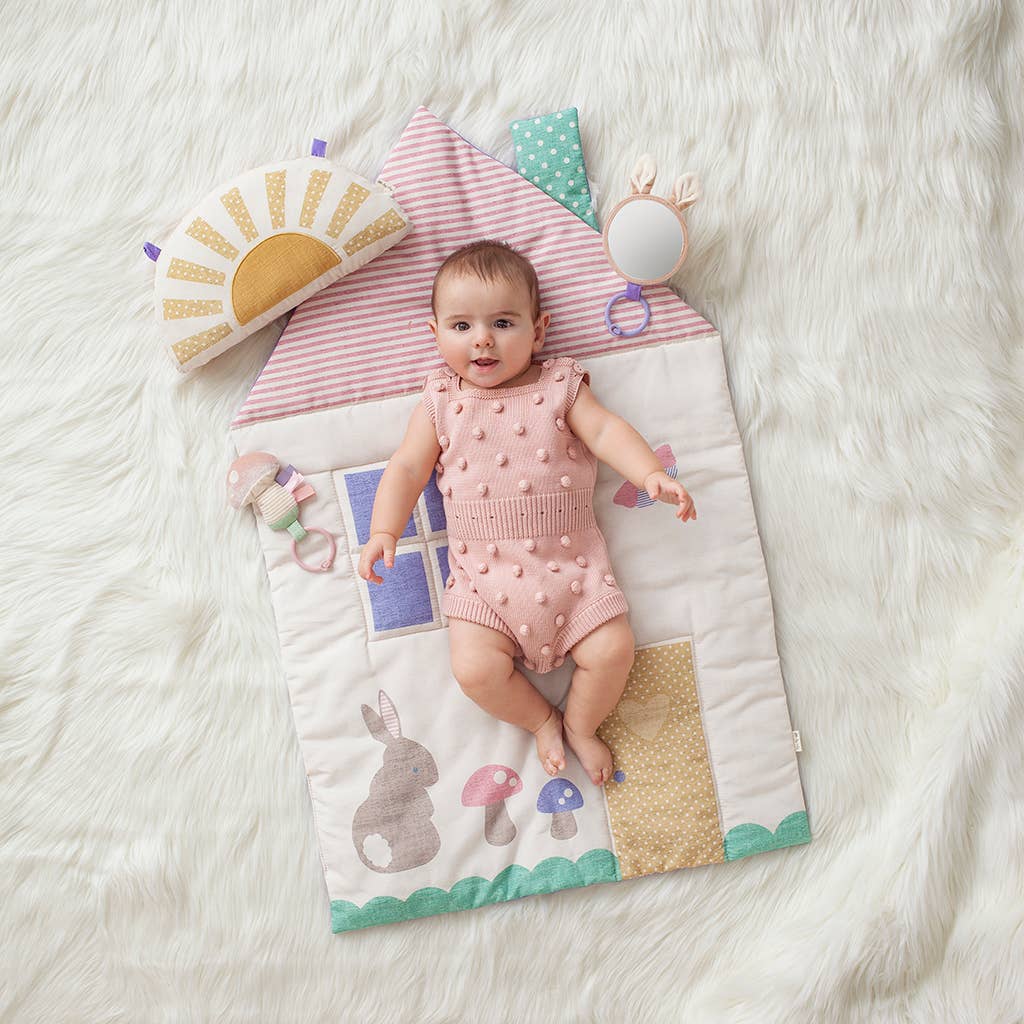 Bitzy Bespoke Ritzy Tummy Time™ Cottage Play Mat1