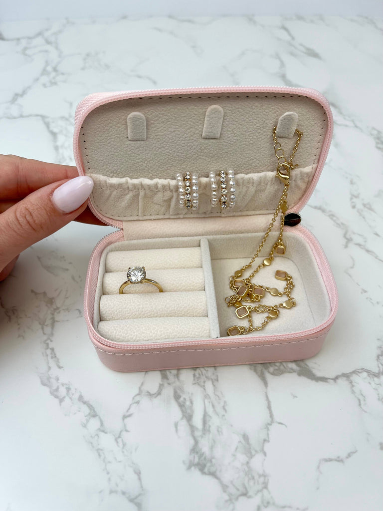Mini Oval Zip Jewelry Cases
