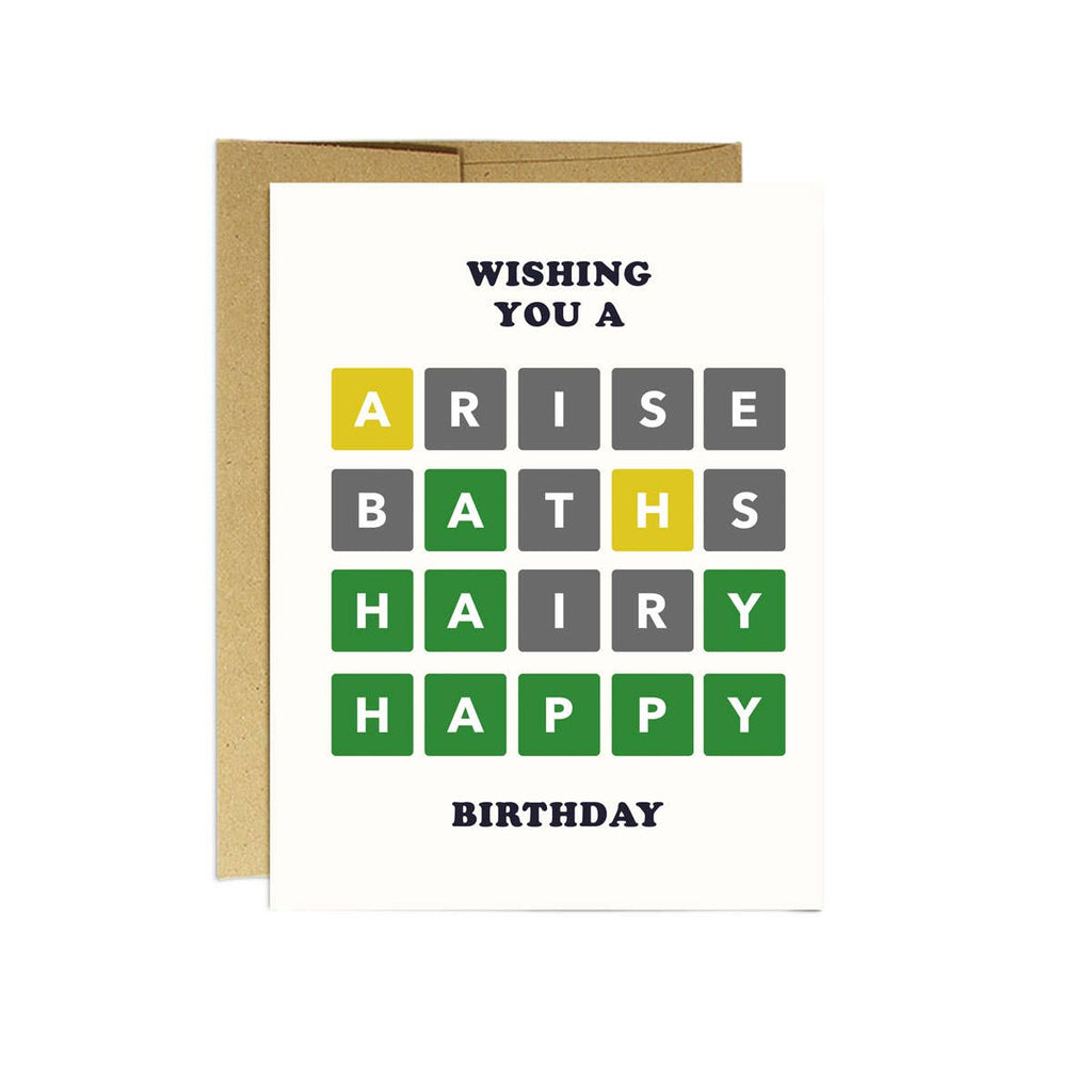 Wordle Birthday | Funny Birthday Card