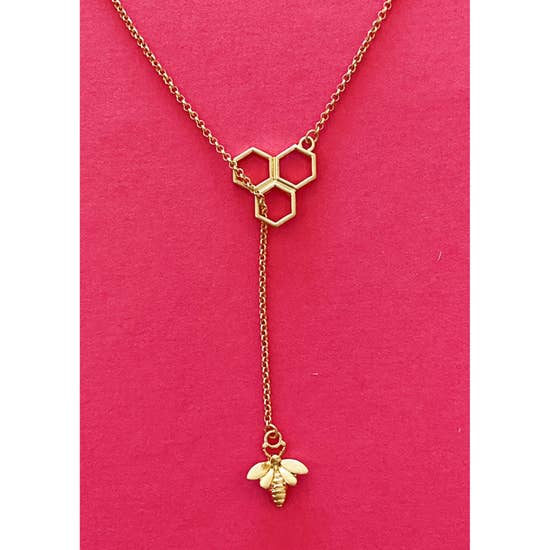 Bee With Me Necklace, Gold