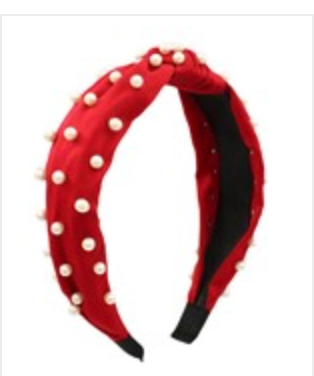 Red Pearl Headband