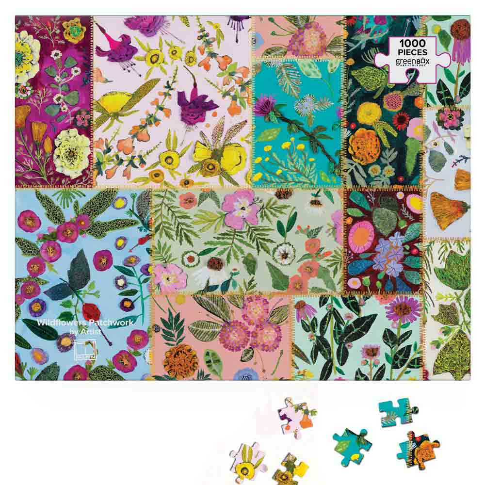 Wildflowers Patchwork by Eli Halpin Puzzle