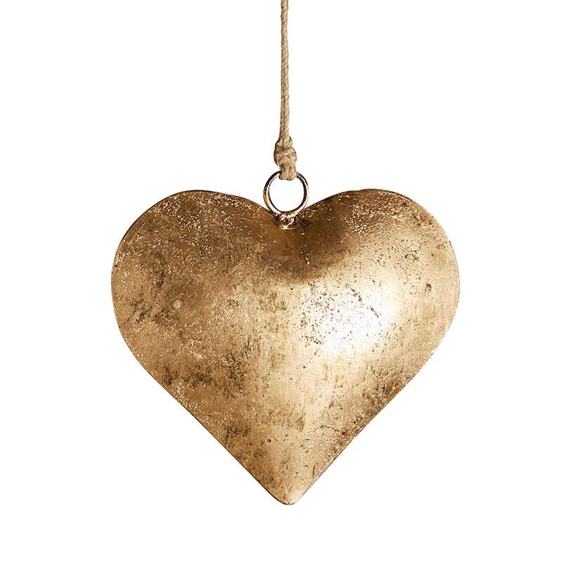 Medium Golden Antique Heart