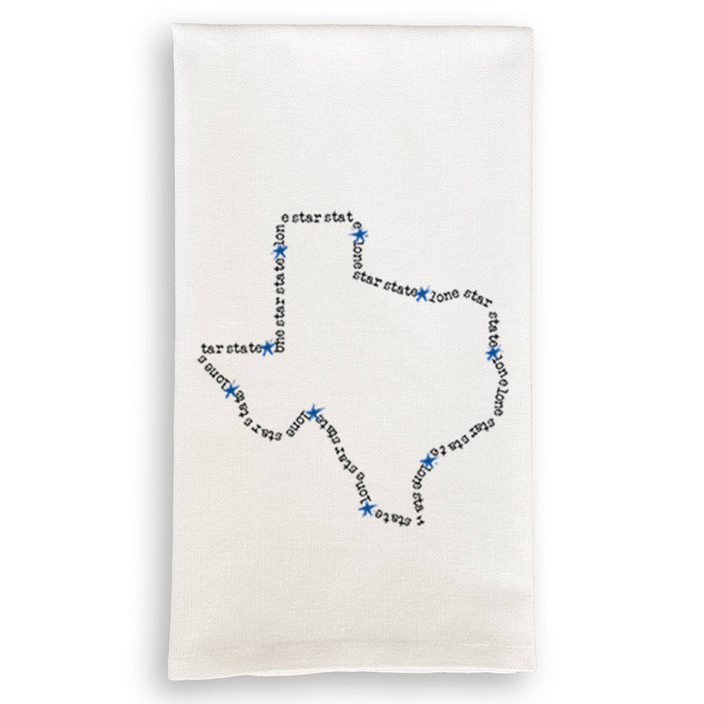 Texas Outline with Location