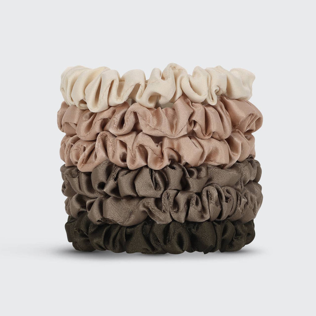 Ultra Petite Satin Scrunchies 6pc