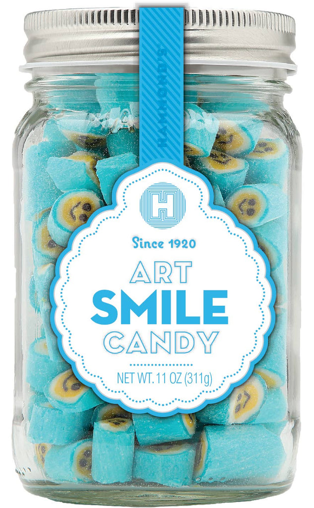 Mason Jar Smile Art Candy 11oz