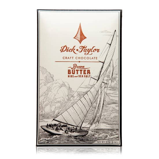 Brown Butter w/ Nibs & Sea Salt 73% Dark Chocolate