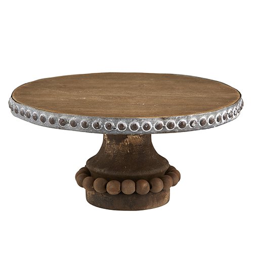 WOODEN CAKE STAND - Small
