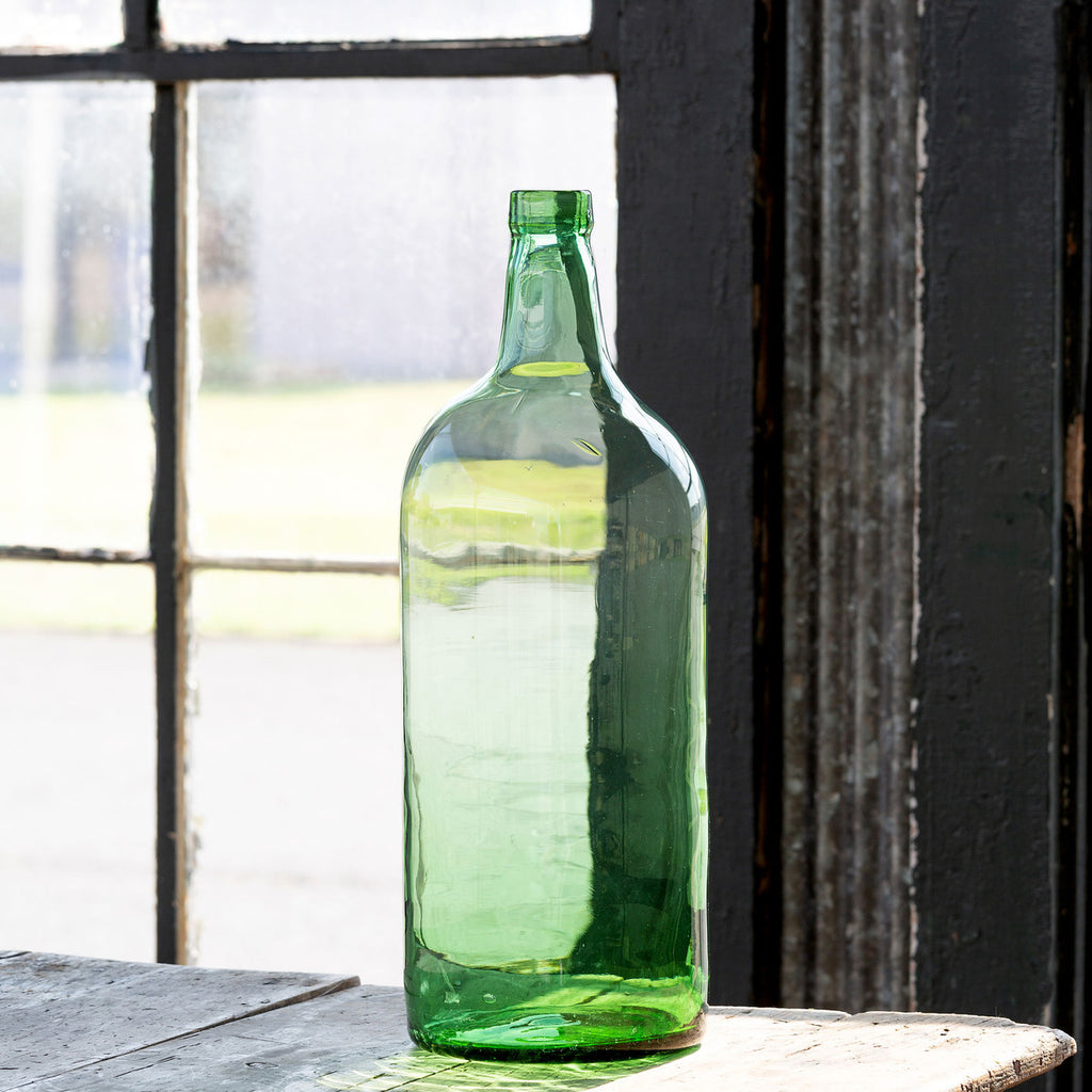 Recycled Glass Wine Bottle Vase, Medium