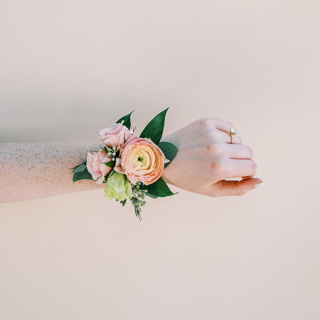 Blushing Romantic- Corsage (Weddings Only)