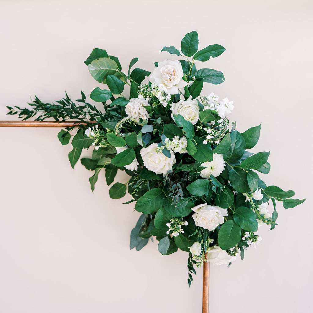 Classic White - Tie On Floral Arch Piece