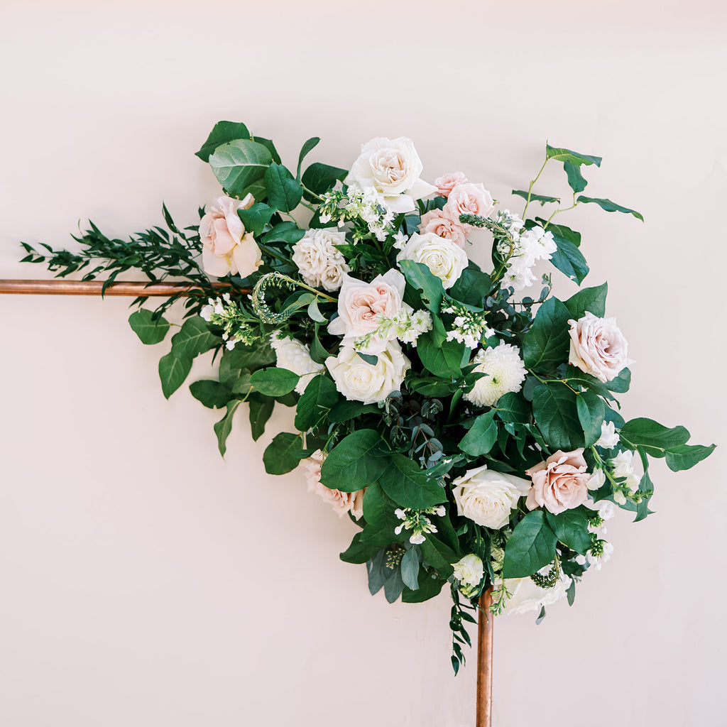 Blushing Romantic - Tie On Floral Arch Piece