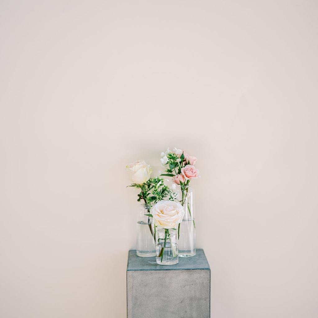 Blushing Romantic - Bud Vase Centerpiece