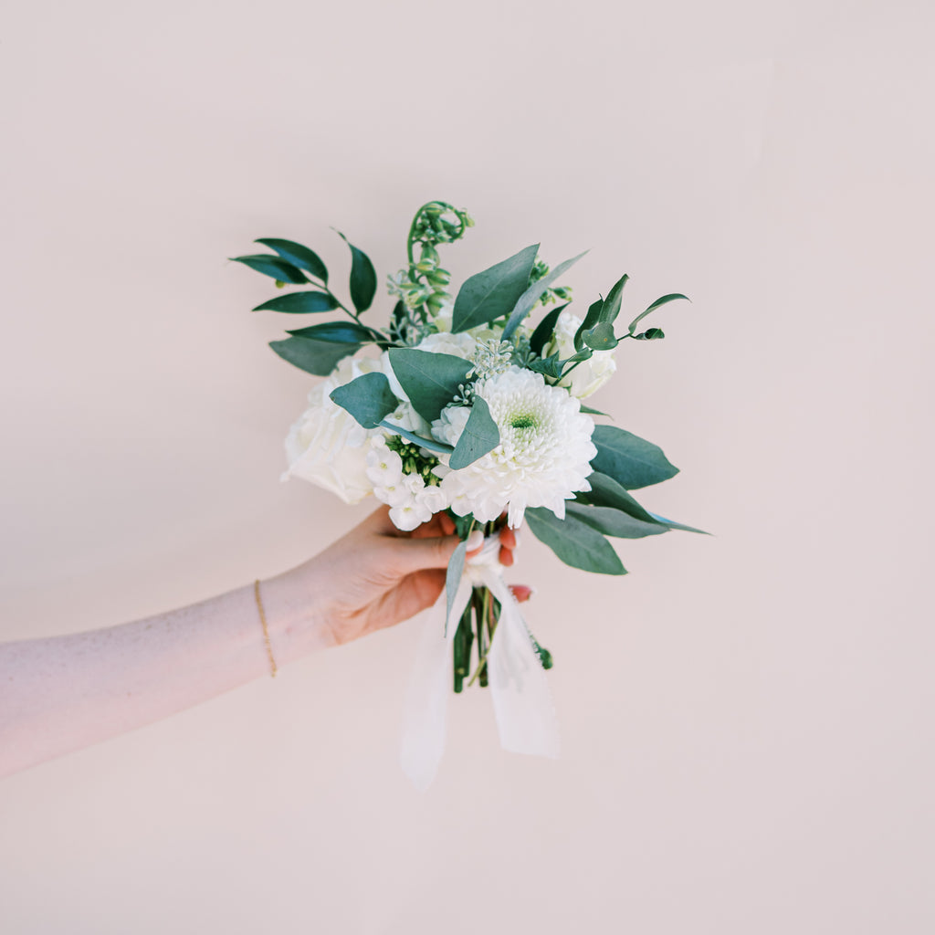 Classic White - Posey Bouquet (Weddings Only)