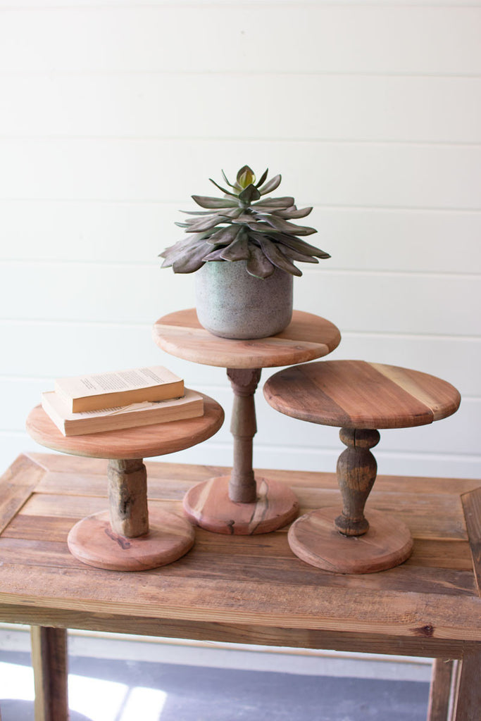 Recycled wooden Display Stands